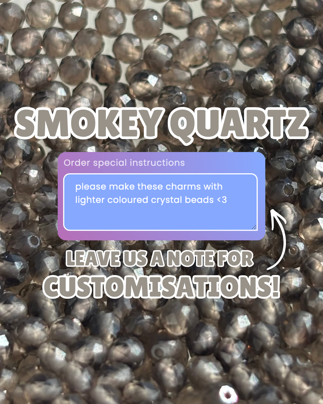 Smokey Quartz Double Sparkle Aurora Chain