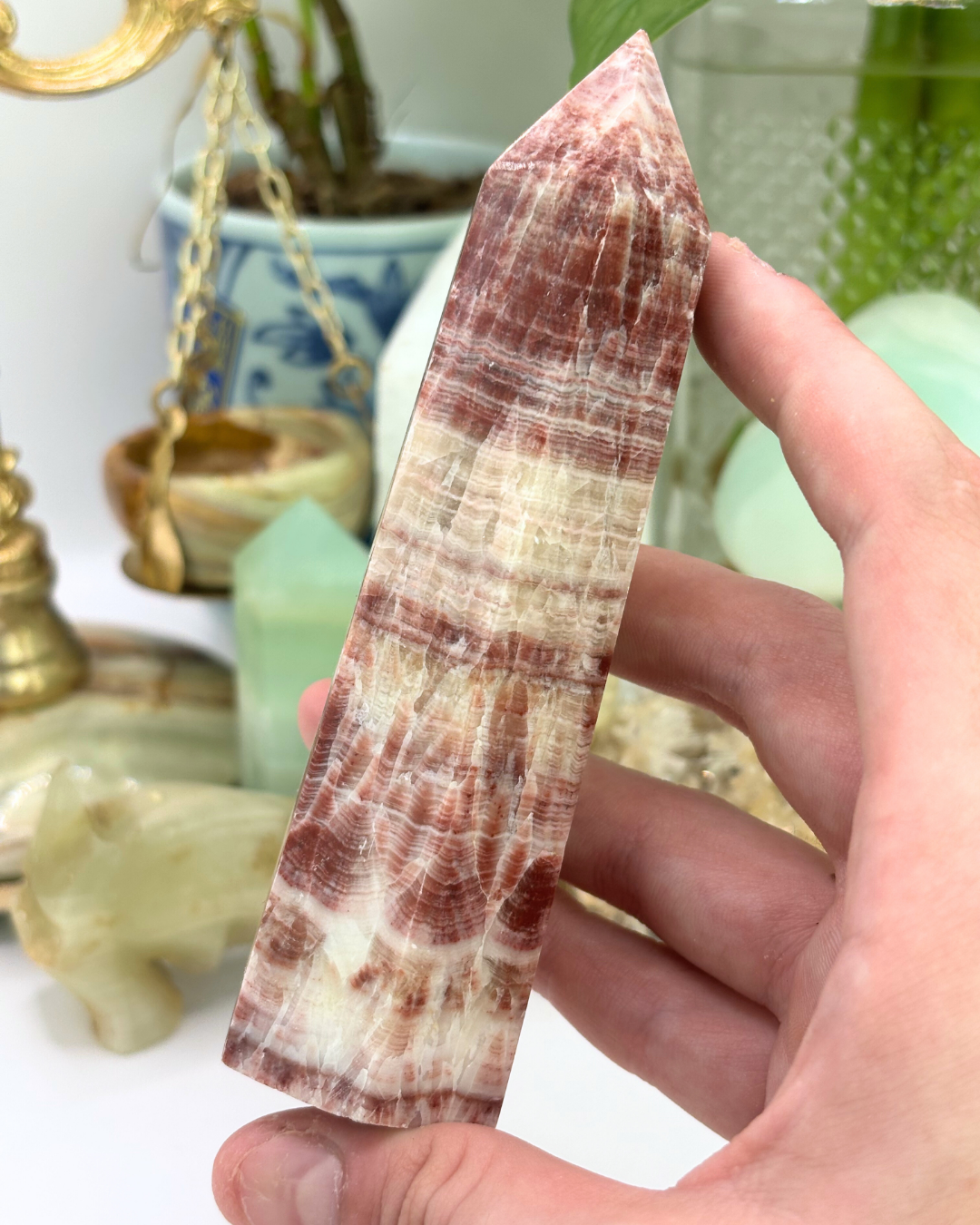 Rainbow Calcite Tower