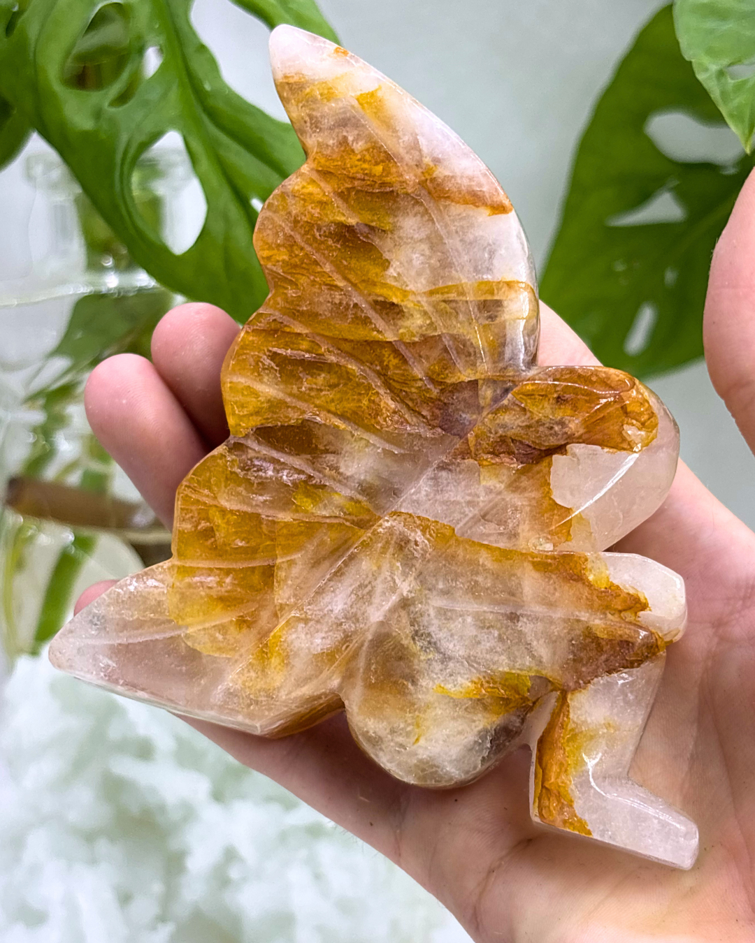 Large Golden Healer Fairy Carving