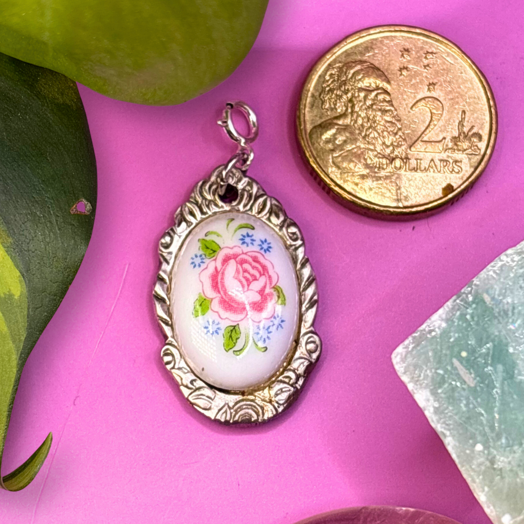 Small Floral Silver Spoon Charm COMING 16/11
