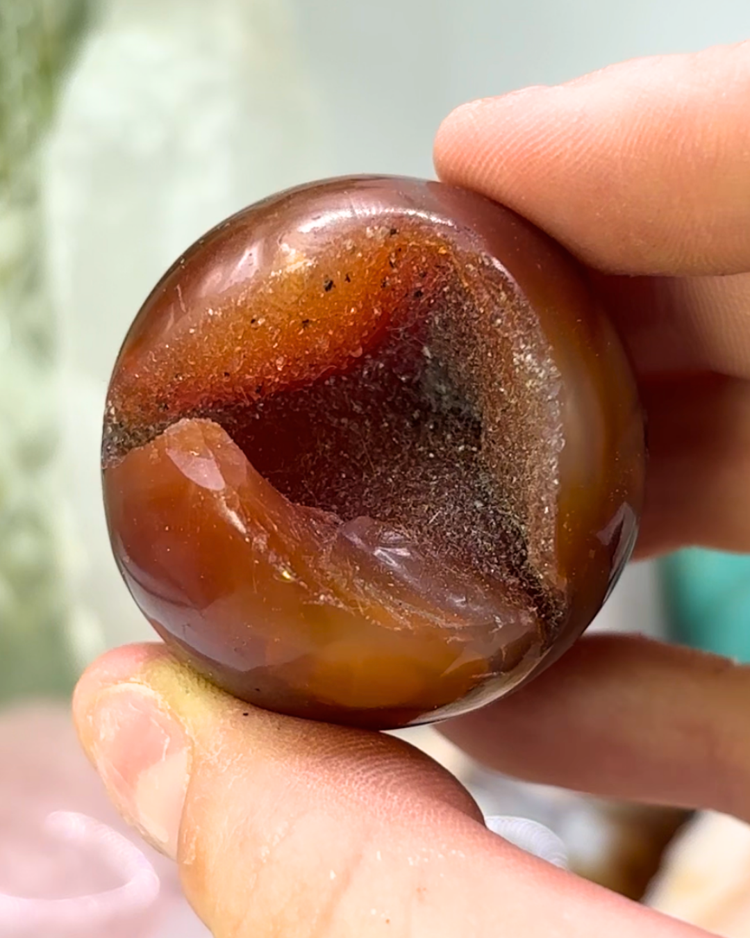 Druzy Carnelian Sphere