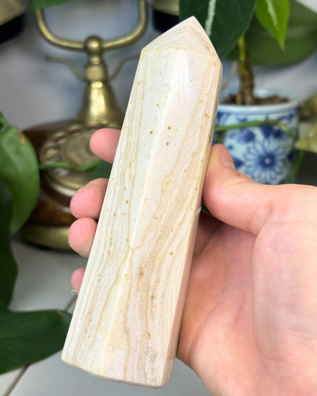Large Druzy Picture Jasper Tower