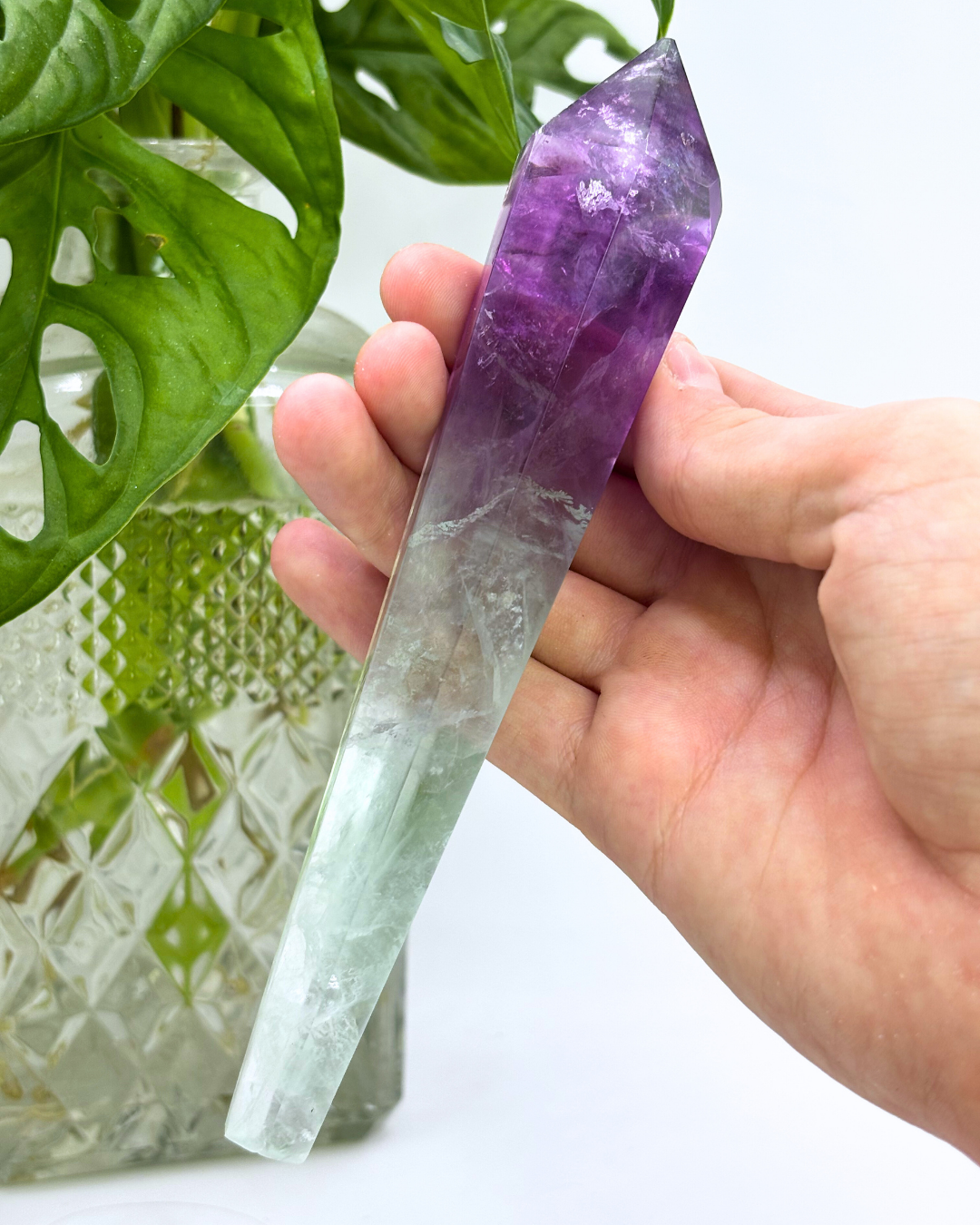 Rainbow Fluorite Wand 3