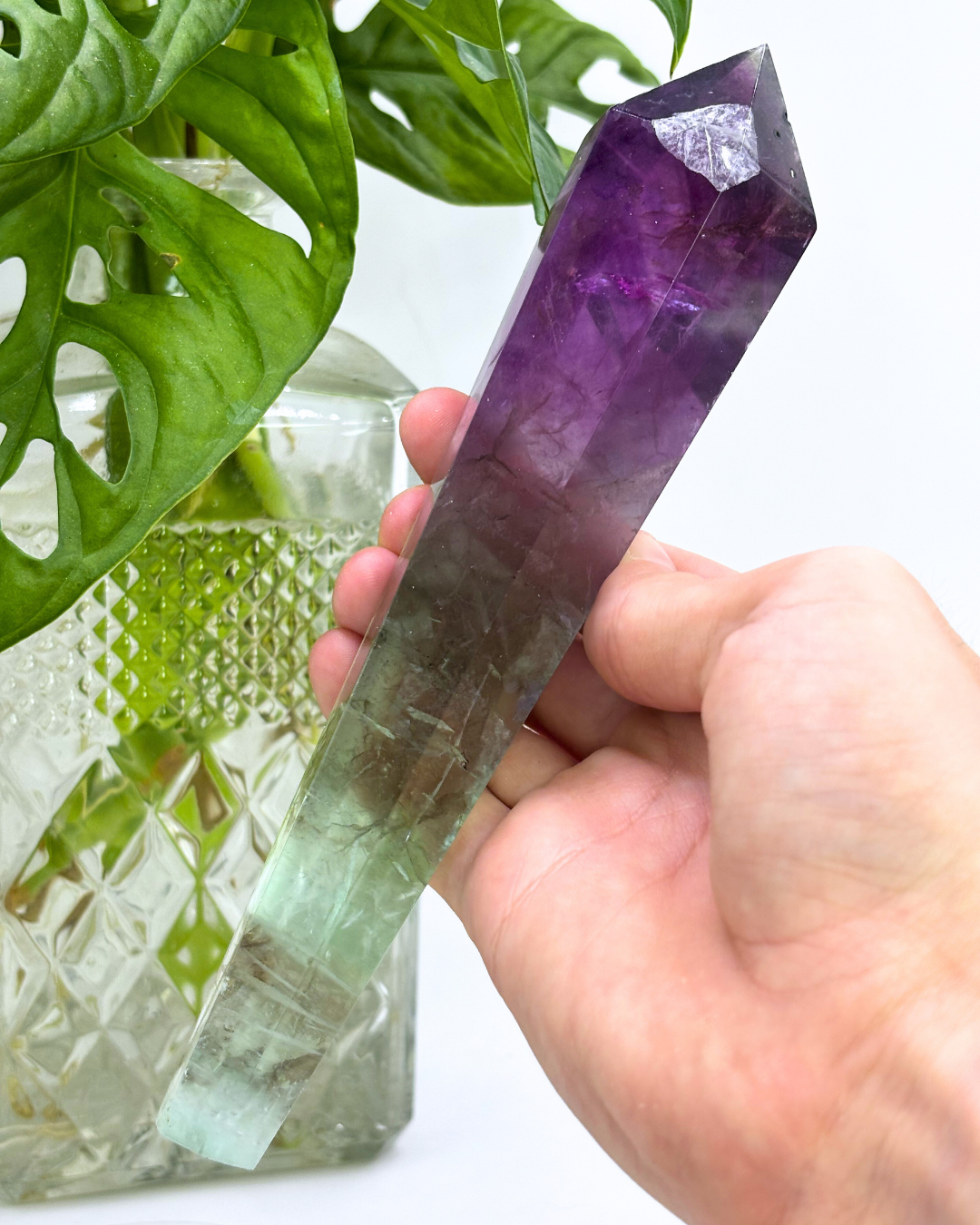 Rainbow Fluorite Wand 2
