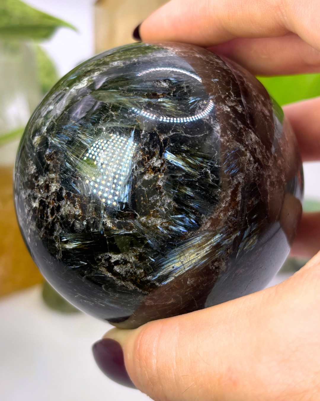 Large Flashy Astrophyllite Sphere