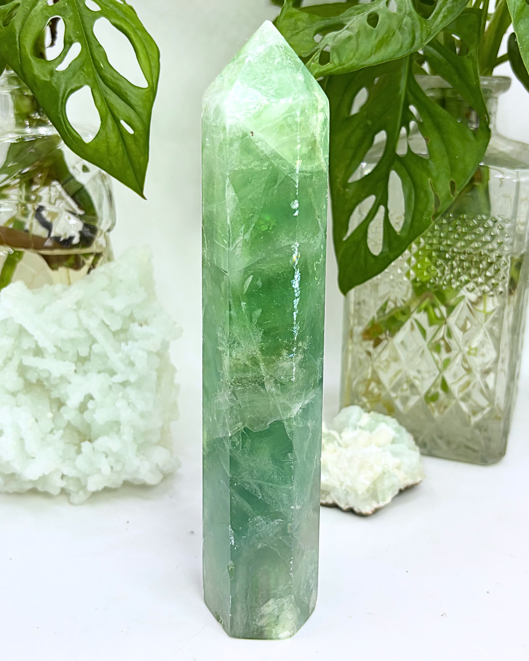 XL Green Fluorite Tower