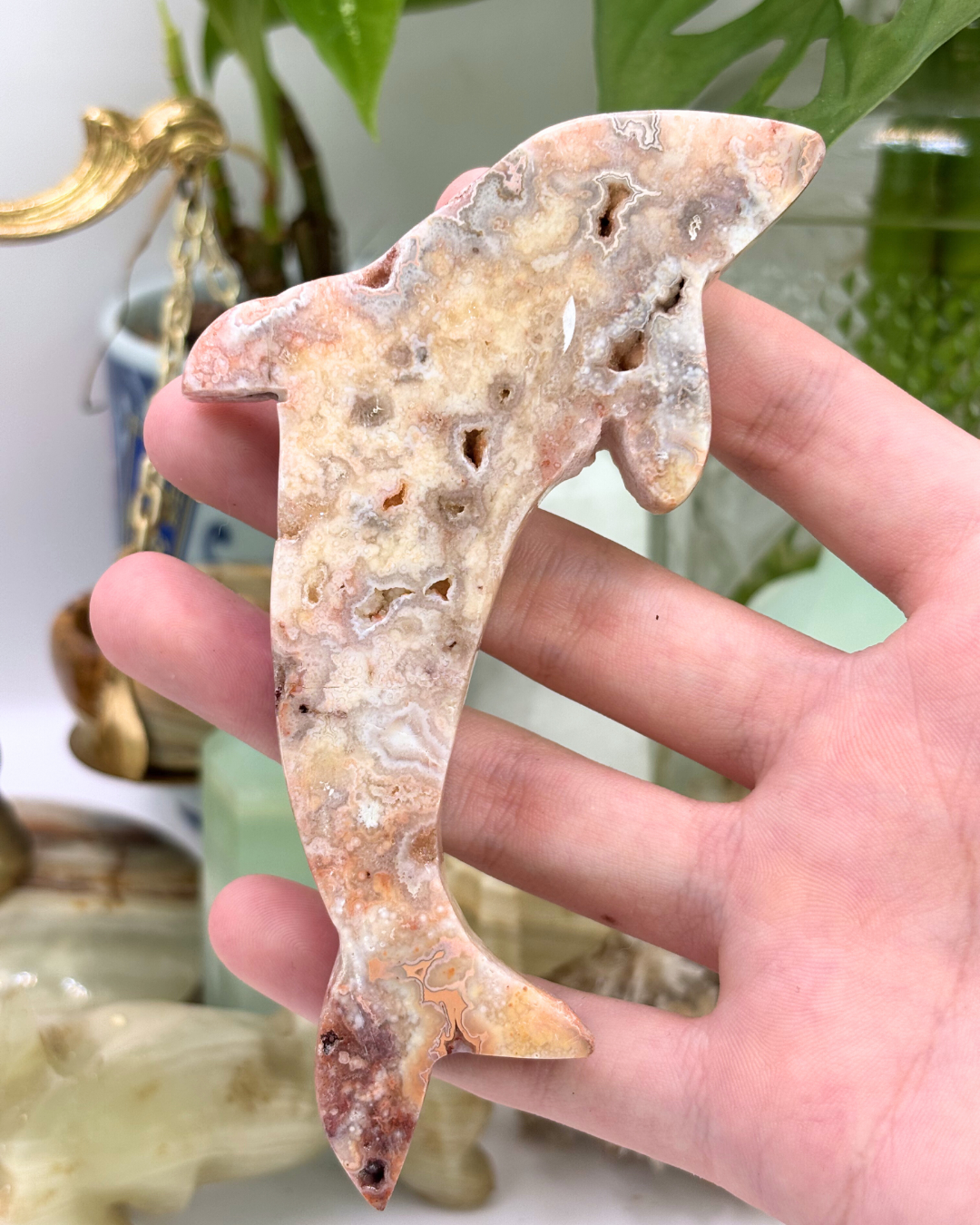 Pink Amethyst Dolphin