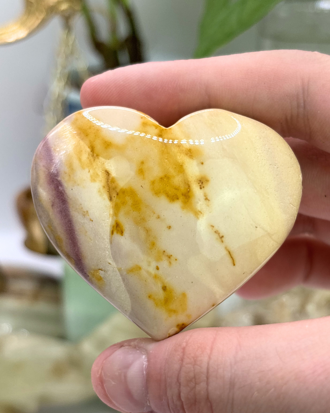 Yellow Mookaite Heart