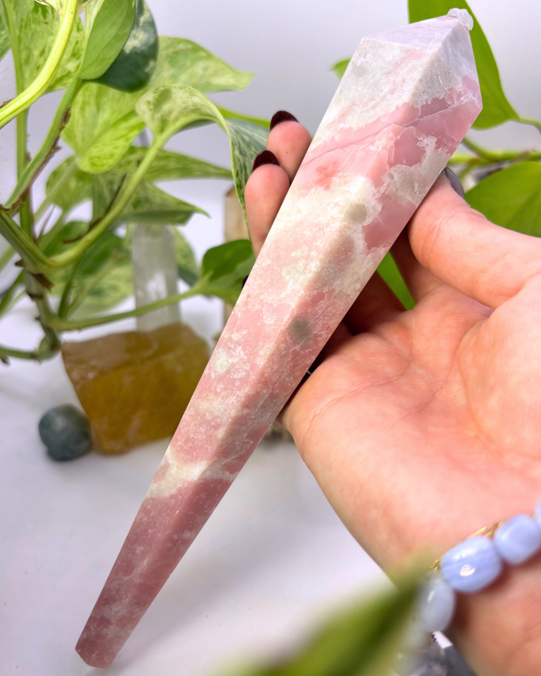 Large Pink Opal Wand