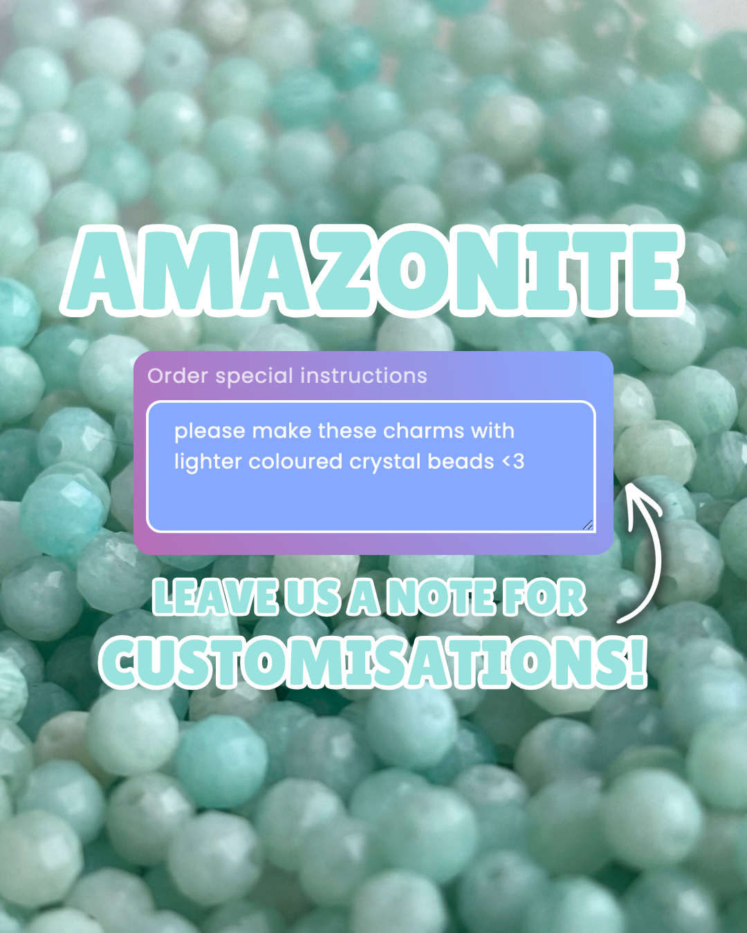 Amazonite Triple Sparkle Charm PAIR