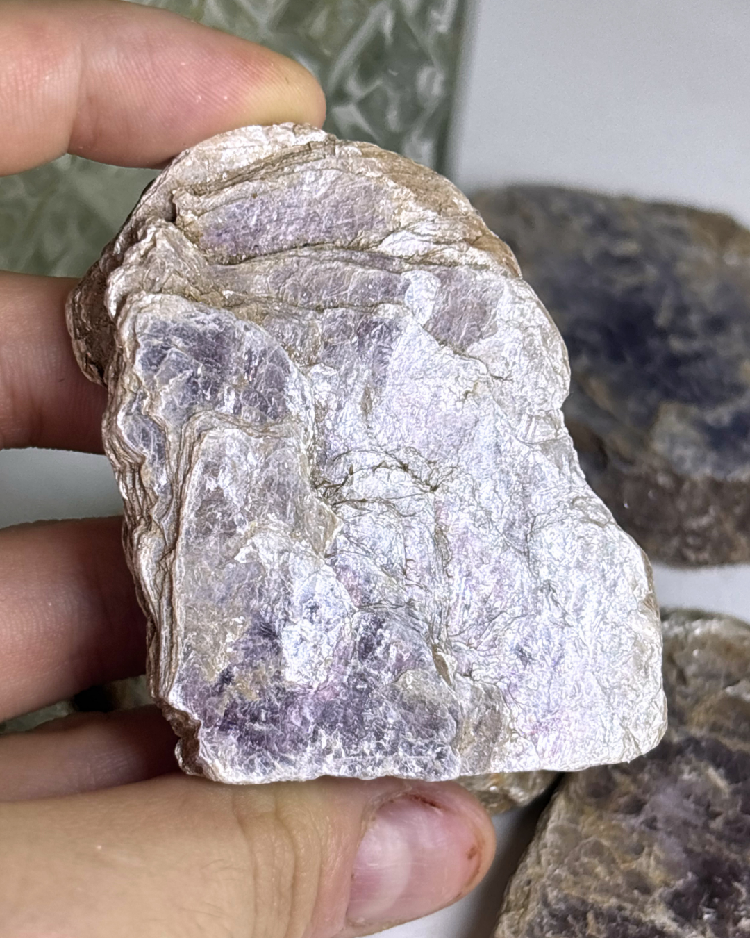 Lepidolite Slice Specimen