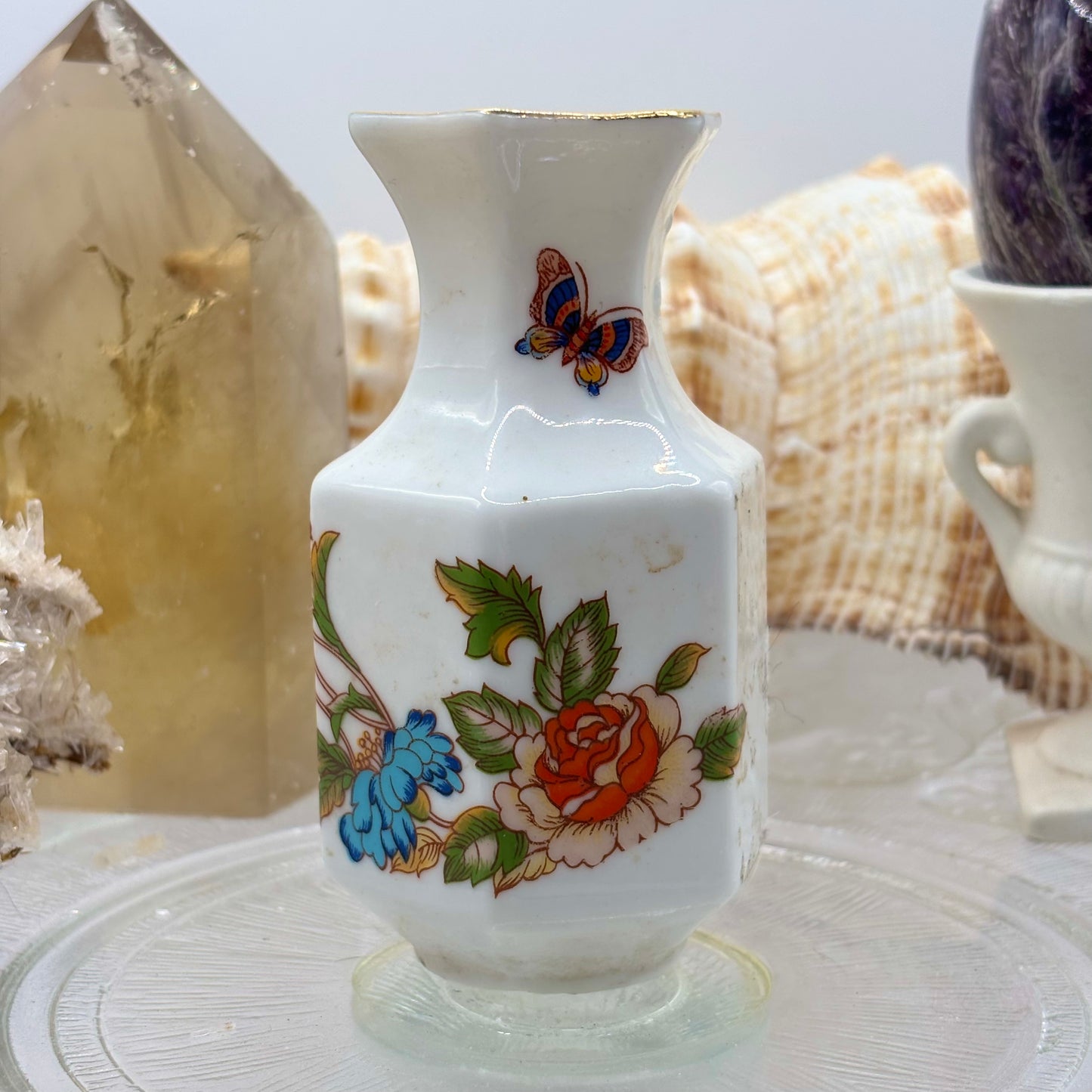 Aynsley Cottage Garden Fine English Bone China Bud Vase