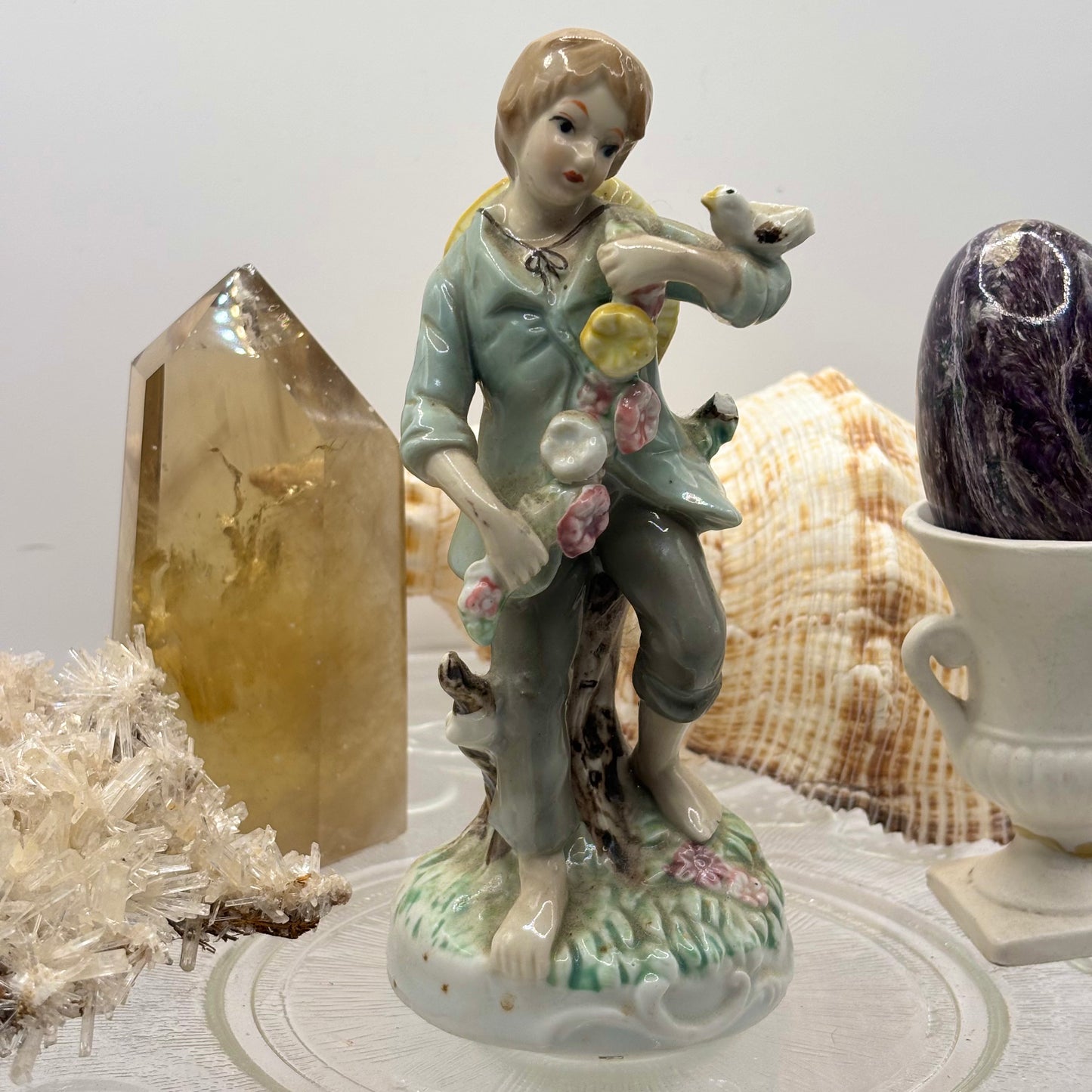 Porcelain Flower Girl Figurine