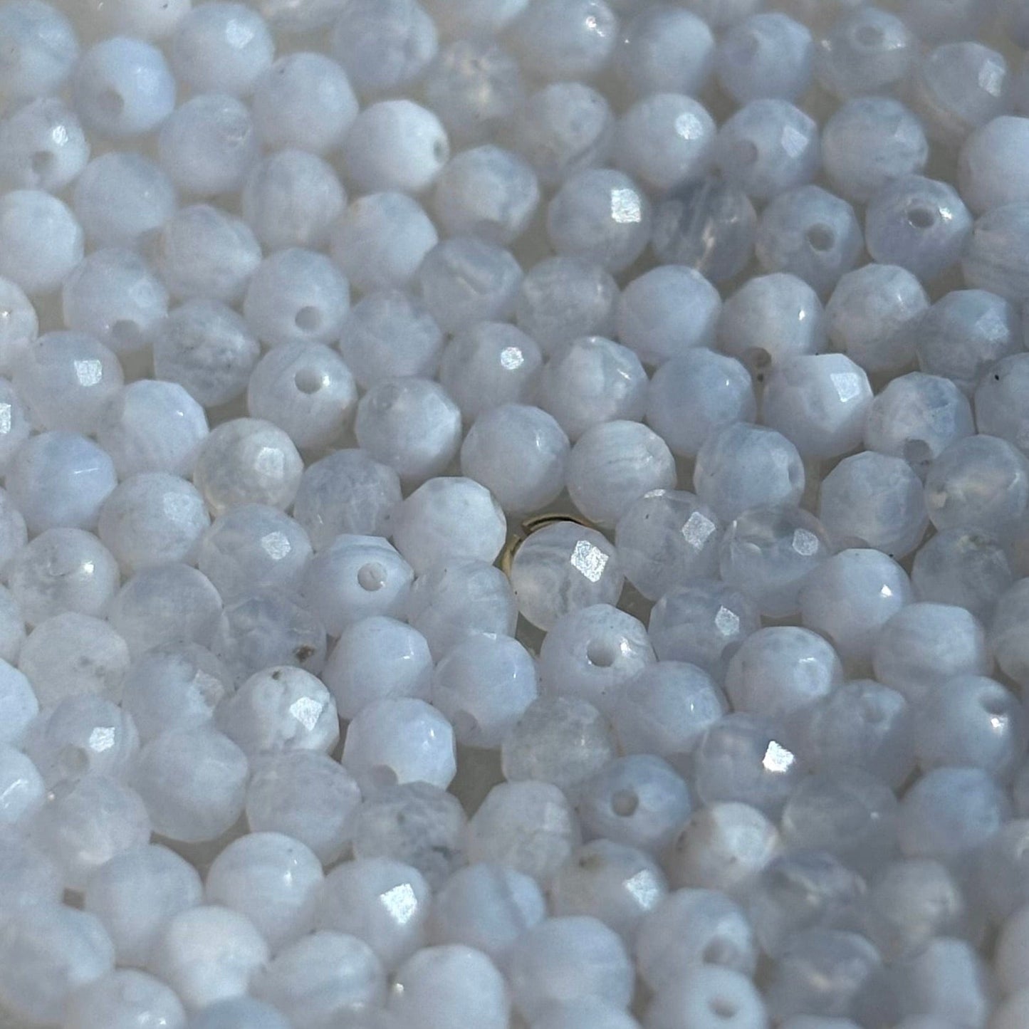 The Guide Crystals Blue Lace Agate Aphrodite Chain Crystal Earring Charm