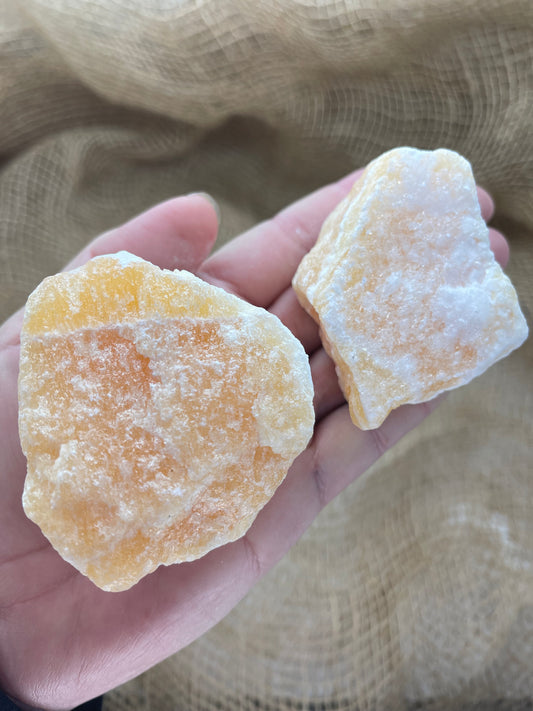 Orange Calcite Large Rough