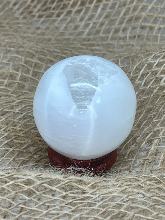 Satin Spar Selenite Medium Sphere