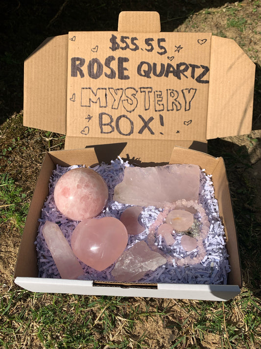 $55.55 INTUITIVELY CHOSEN "ROSE QUARTZ" MYSTERY BOXES 🔮🎁