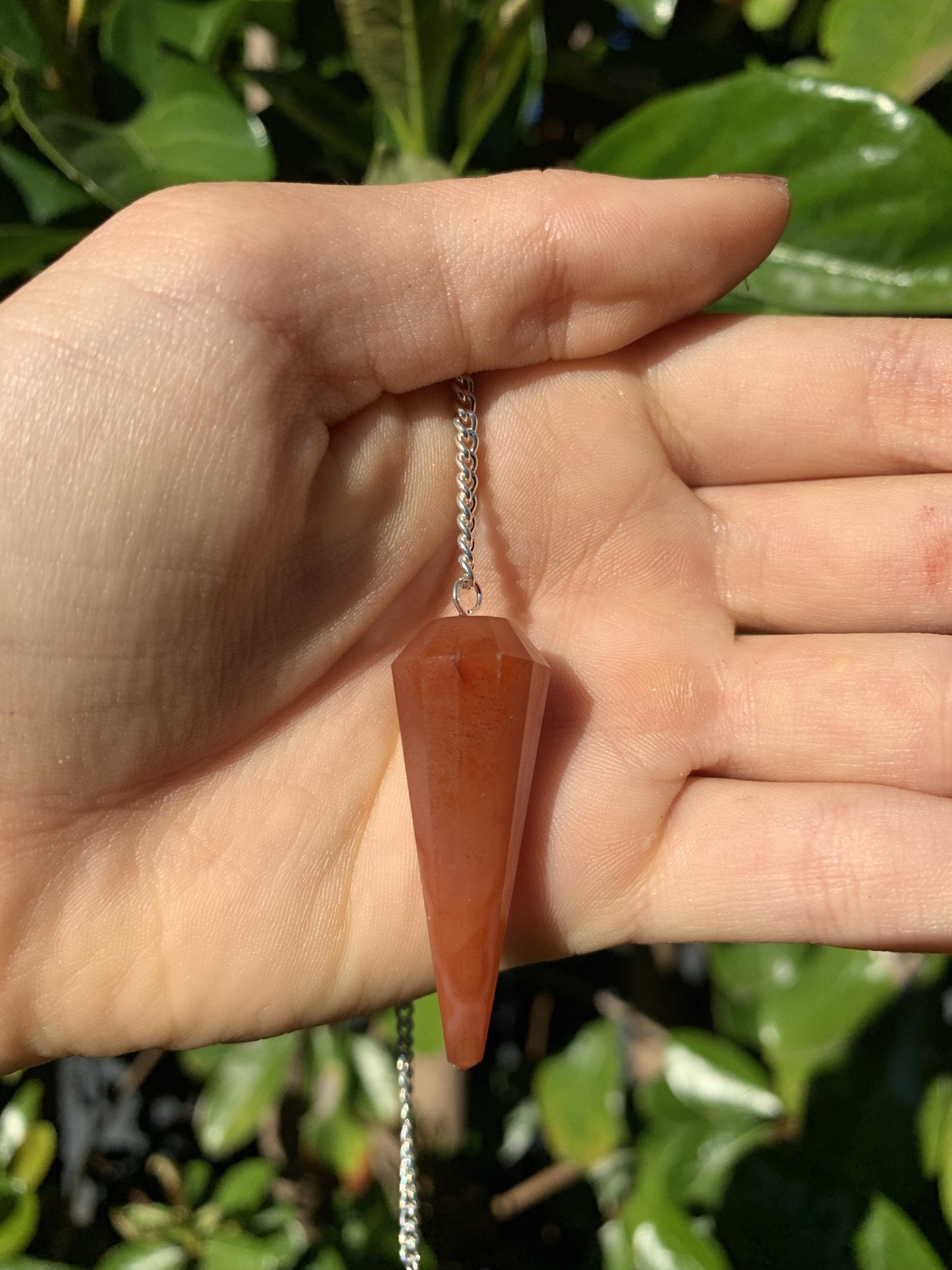 The Guide Crystals pendulums Carnelian Crystal Pendulum