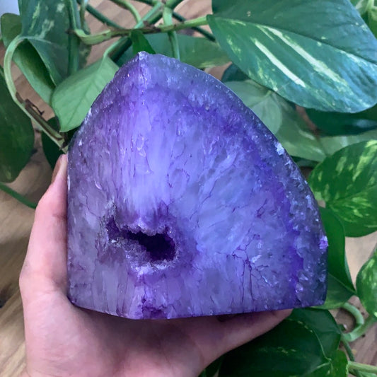 Purple Agate Slice Large 3