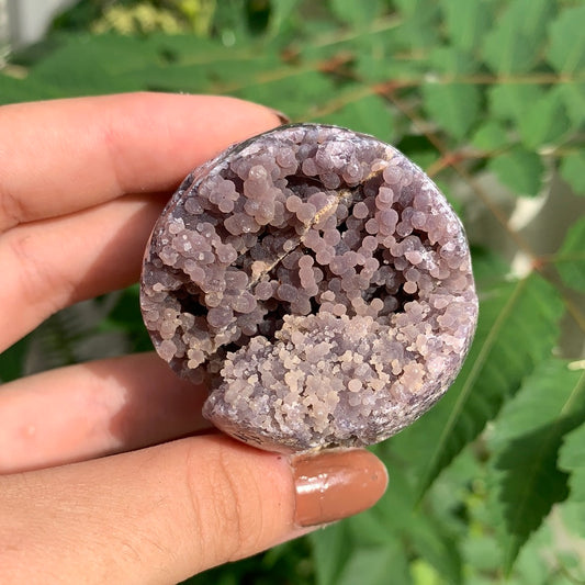 Grape Agate Medium Semi Polished Spheres Indonesia