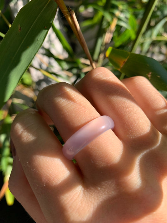 Agate Rings Pink/Lilac