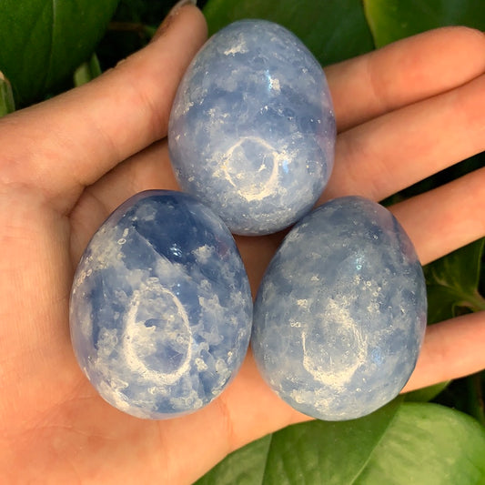 Blue Calcite Small Egg