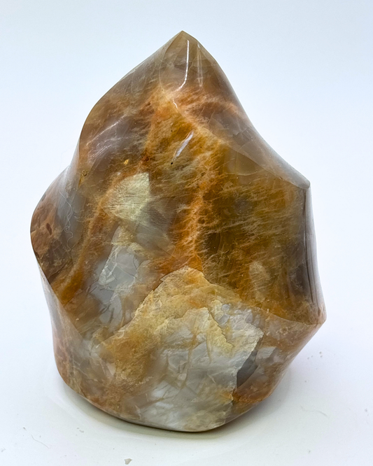 Flashy Peach Moonstone Flame