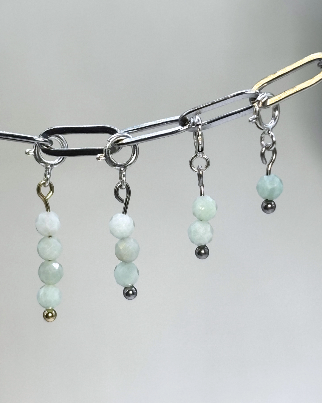 Amazonite Crystal Clips