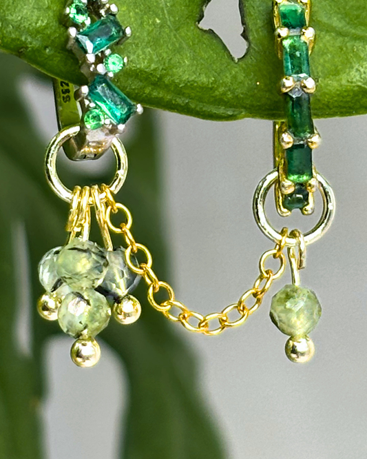 Prehnite Single Sparkle Aurora Chain
