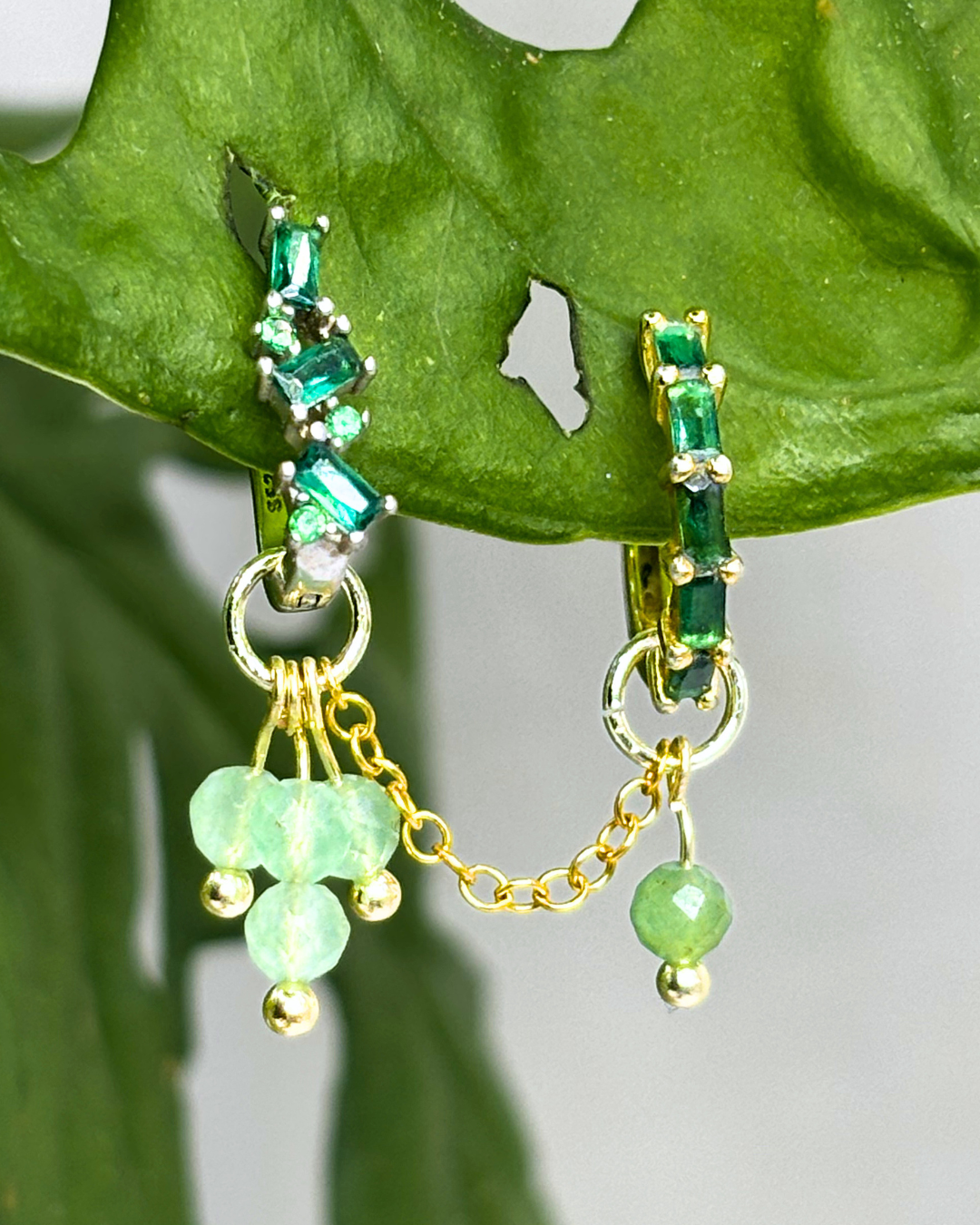 Green Aventurine Single Sparkle Aurora Chain