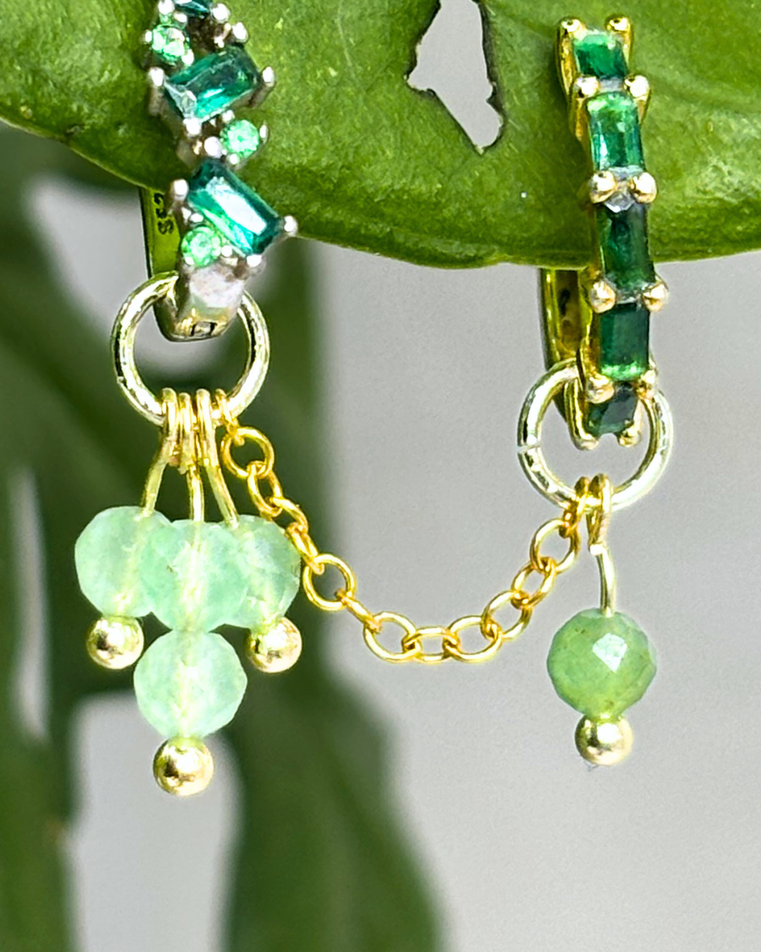 Green Aventurine Single Sparkle Aurora Chain
