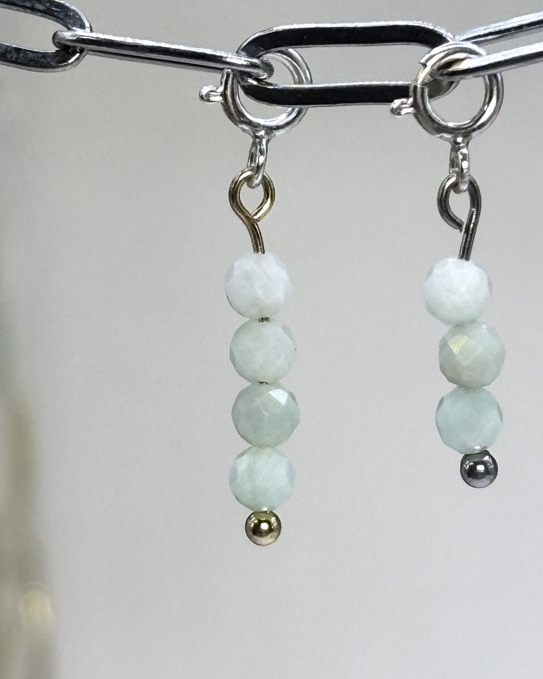 Amazonite Crystal Clips