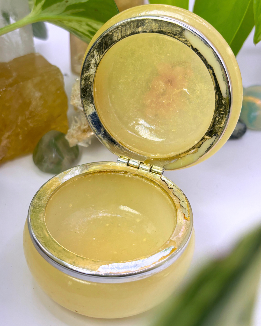 Vintage Alabaster Trinket Box