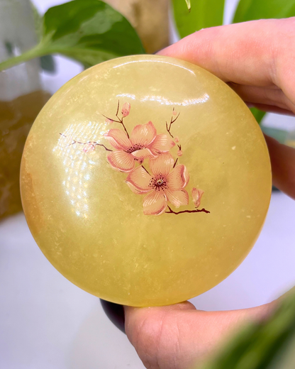 Vintage Alabaster Trinket Box