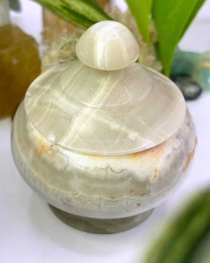 Vintage Calcite Trinket Box