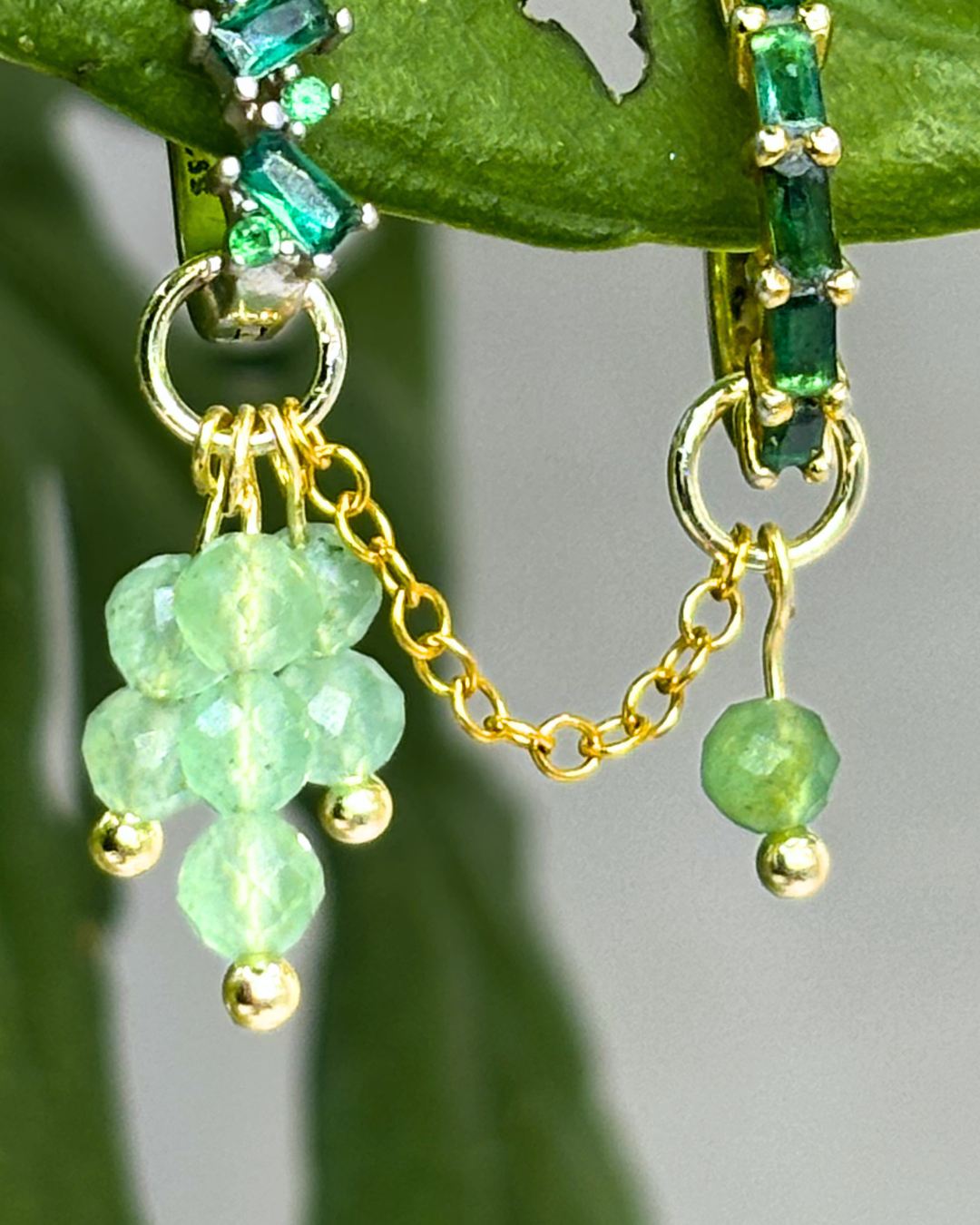 Green Aventurine Double Sparkle Aurora Chain