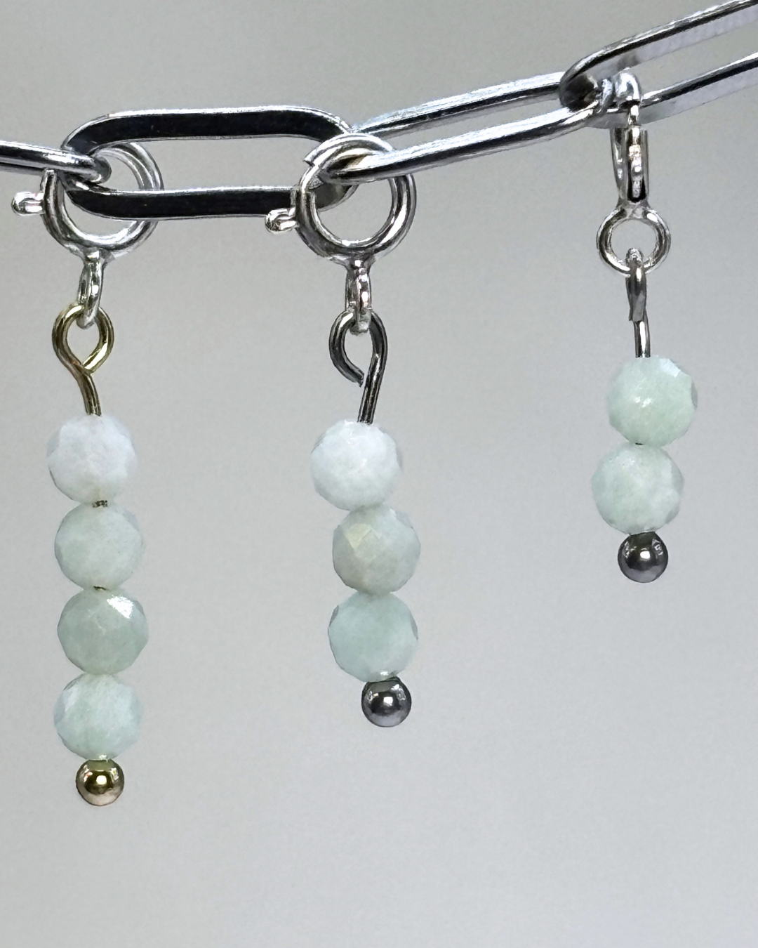 Amazonite Crystal Clips