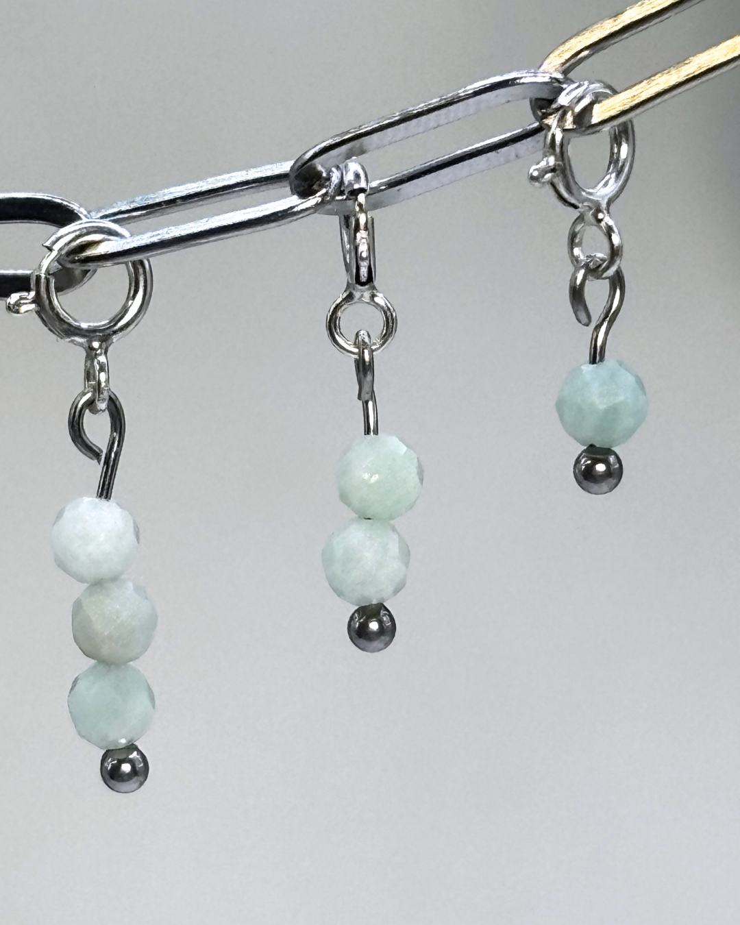 Amazonite Crystal Clips