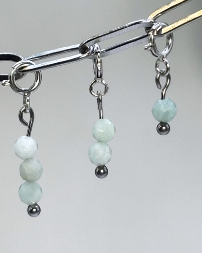 Amazonite Crystal Clips