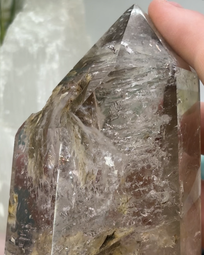 Large Smokey Quartz Tower