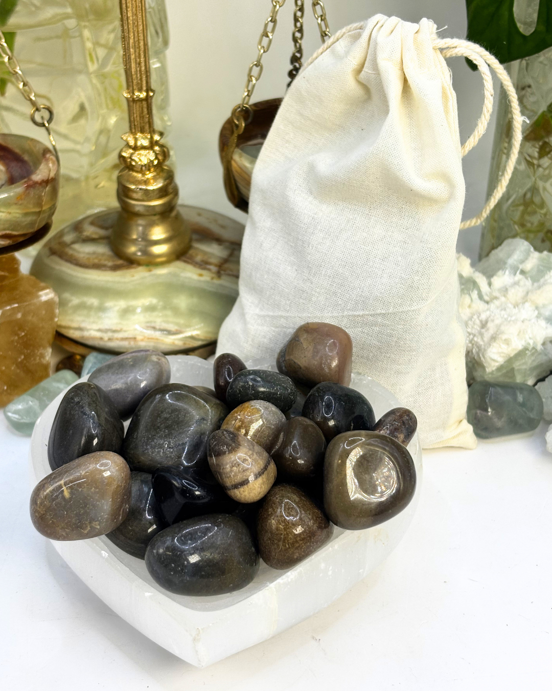 Bulk Fancy Agate Tumbles 300g