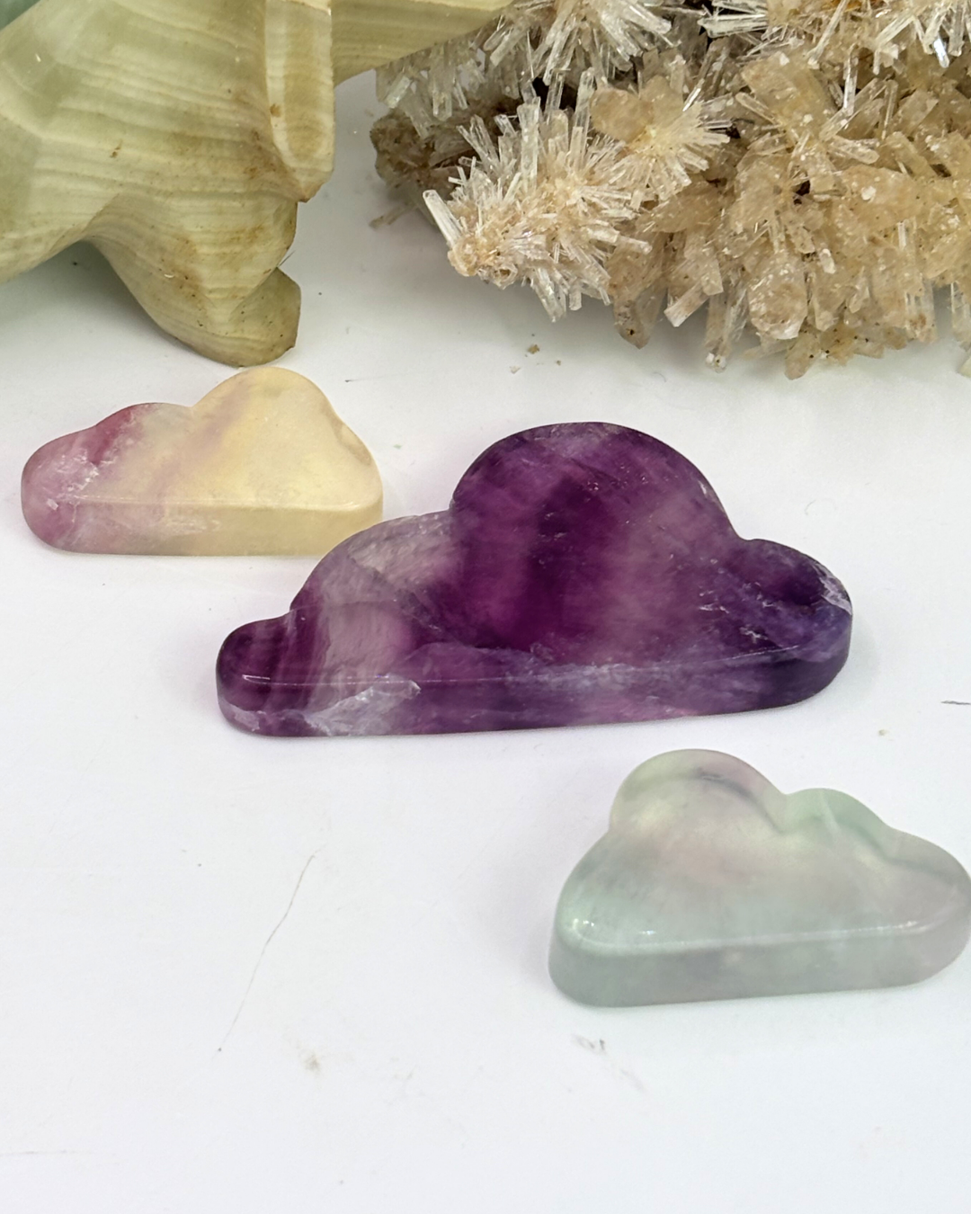 Fluorite Clouds Set of 3