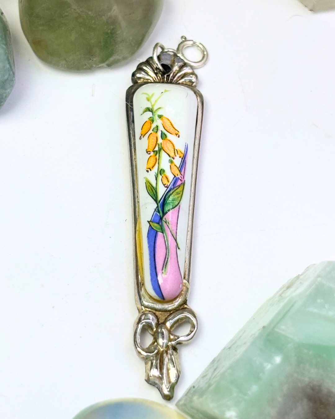 Yellow Bluebell Bow Spoon Charm
