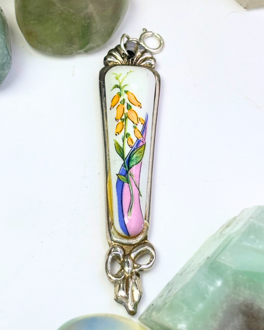 Yellow Bluebell Bow Spoon Charm