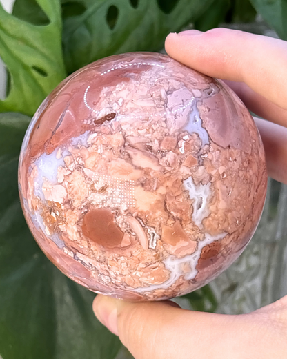 Large Cotton Candy Agate Sphere