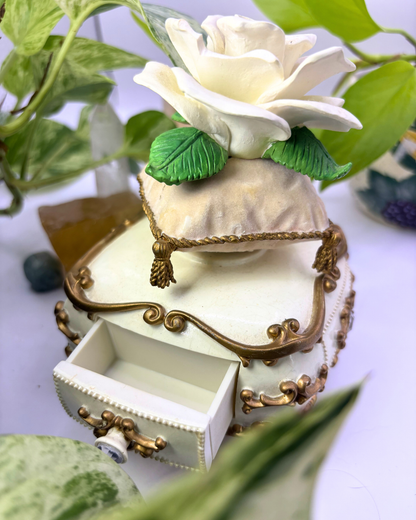 Music Box Rose on Pillow