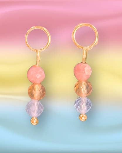 Pansexual Pride Earring Charm