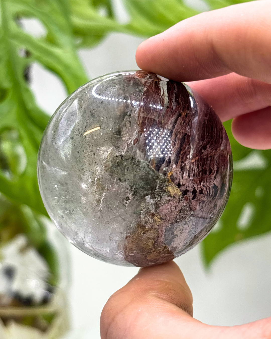 Garden Quartz Sphere with Stand 1