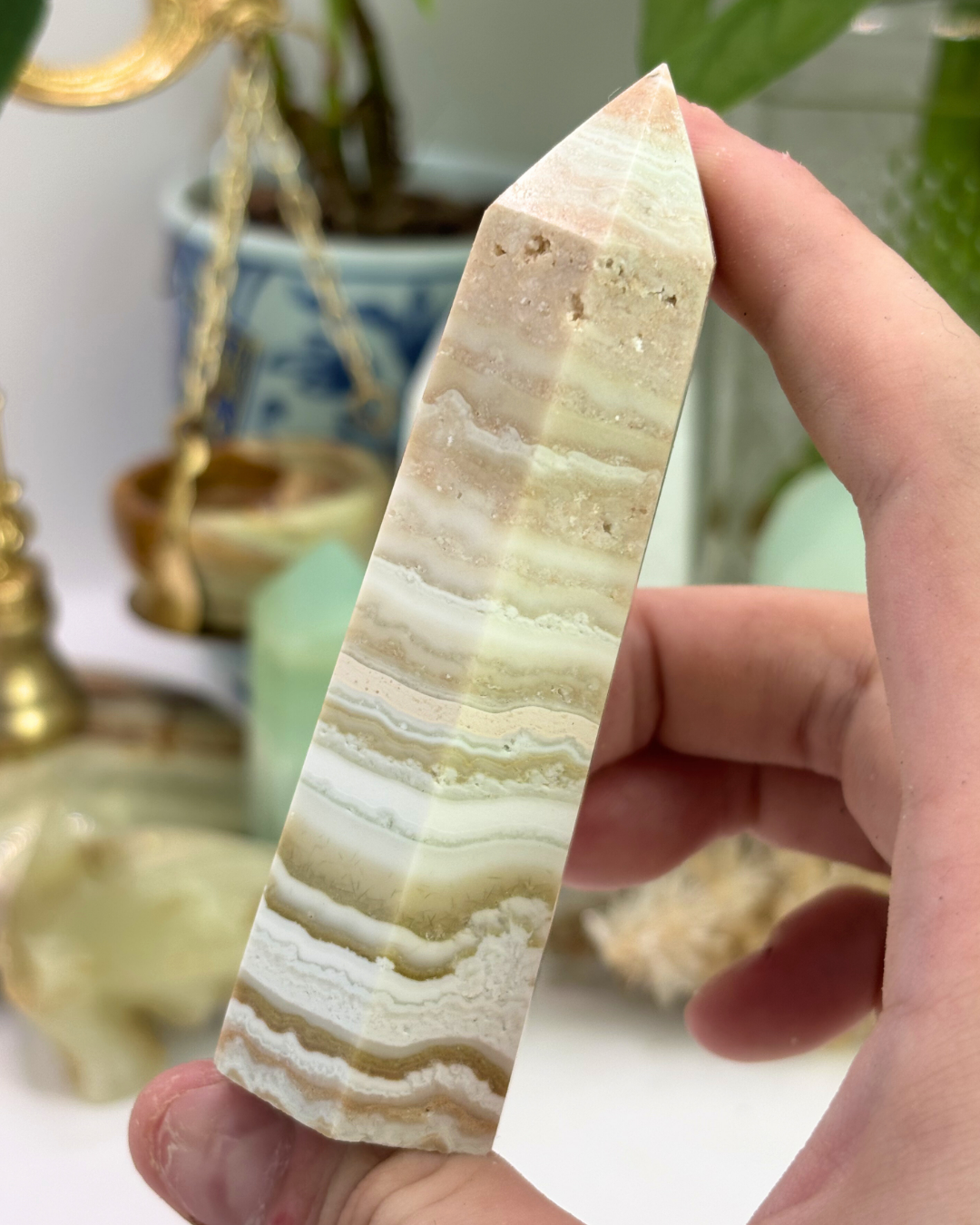 Crazy Lace Agate Tower
