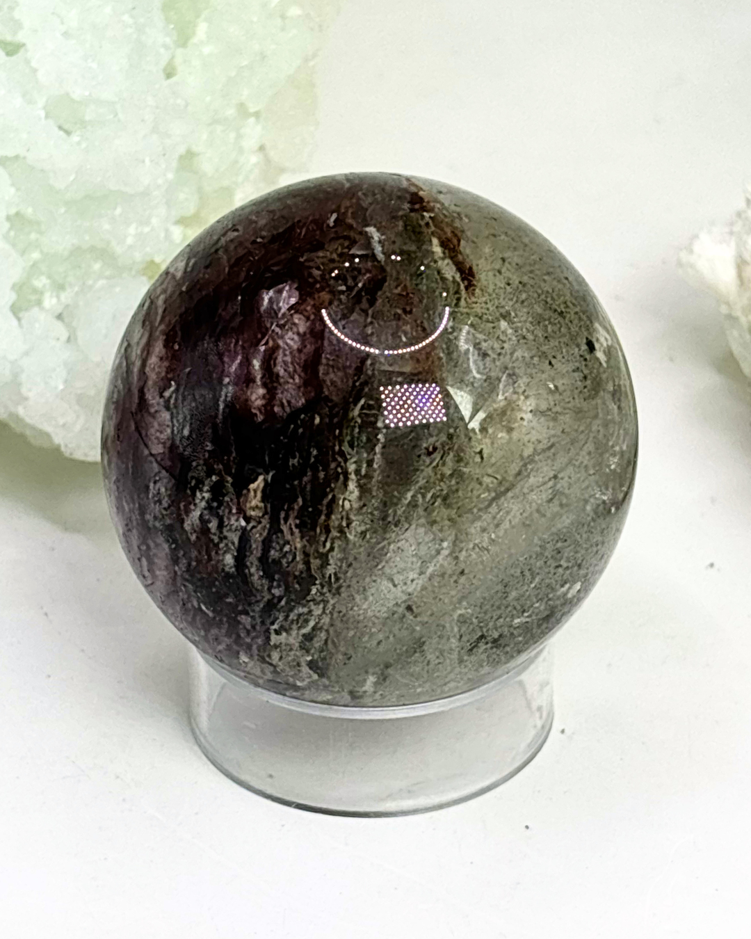 Garden Quartz Sphere with Stand 1